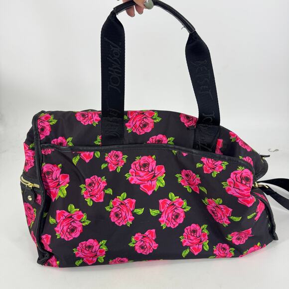 Betsey Johnson Floral Weekender Bag - Picture 2 of 4